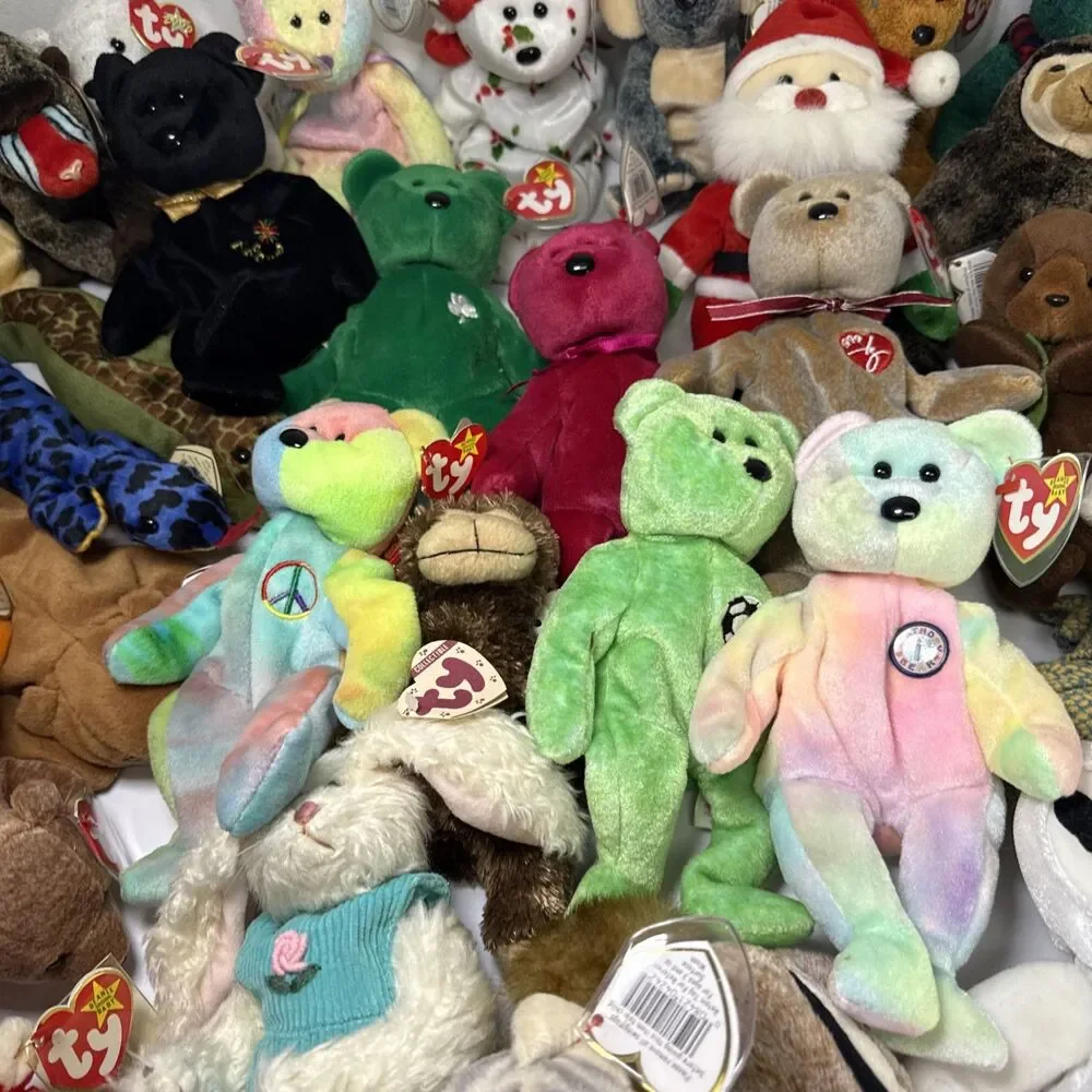 Lot of 45 Retired Ty Beanie Baby Collection w/ Tags